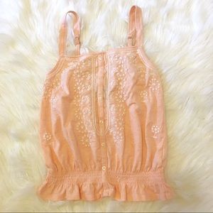 pink American eagle outfitters button tank XS